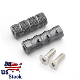 Fx-xjz-rzm2e-20231220-6-28 Fxcnc Cnc Foot Pegs Rear Set Footrest Racing Pedals Gray For Honda Grom 125 2014-2018