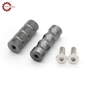 Fxcnc Fx-xjz-yswe-200817-m-125 2x Cnc Gray 6mm Motorcycle Foot Pegs Rearset Footrests Pedals Steps Universal Us