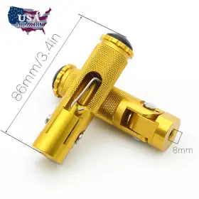 Fx-zdjd-rzm2e-20231220-m-1811 Fxcnc Cnc Folding 8mm Motorcycle Rearset Rear Set Pedal Footrest Footpegs Pair