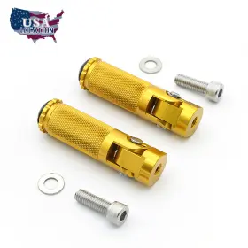 Fx-zdjd-rzm2e-210929-m-11 Fxcnc Universal Cnc Folding 8mm Rearset Rear Set Pedal Footrest Footpegs Gold Pairs Us