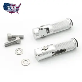 Fx-zdjd-rzm2e-211123-m-1 Fxcnc Aluminum Silver Motorcycle Rearset Footrests Footpegs Foot Pegs Pedals