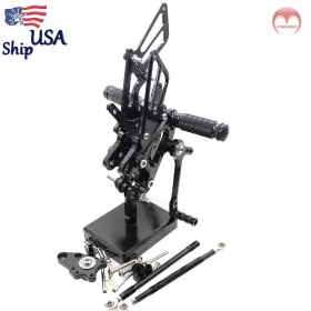 Kr3-jt-r1-210525-20 Fxcnc Cnc Rearset Footrest Foot Pegs Pedal For Honda Cbr600 F4 2001-2004 Adjustable