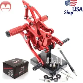 Kr3-jt-r1-210526-03 Fxcnc For Yamaha Yzf R25 R3 2014-2024 Red Cnc Rearset Footrest Foot Pegs Pedals Set