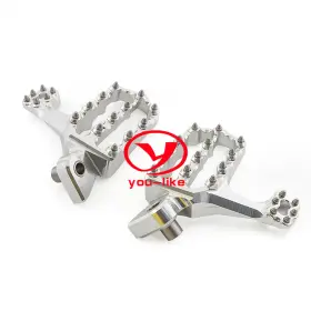 Fx-jd-ext-r1j-230924-2 Fxcnc Racing Cnc Silver Dirtbike Footpegs Footrest Pedal For Yz426f 2000-2002 Wr250f 01-16