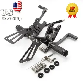 Fx-jt-k1-rzm4j-211015-m-1 Fxcnc Racing Cnc Rearset Footpegs Pegs Fit Suzuki Gsxr600 2000-2005 2001 2002 2003 2004 Grey