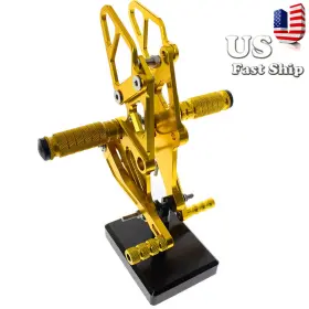 Fx-jt-mt07-rzm4j-230210-3 Fxcnc Racing Cnc Gold Front Footrest Rearset For Mt-07/fz07 2013-2022 18 19 20 21 22