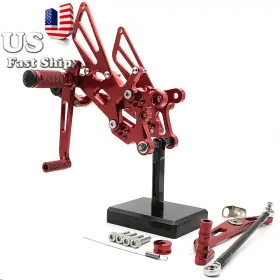 15-rzm4j-210320-5 Fxcnc Racing Fx-jt-r6-06/15-rzm4j-210320-5 Cnc Foot Pegs Rearsets Footpegs Fit Yamaha Yzf R6 R6s 2006-2023 2022 Red