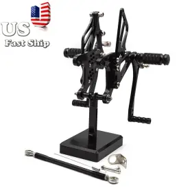 Fx-jt-zx6r-05-06-r1a-191025-1 Fxcnc Racing For Kawasaki Ninja Zx6r Zx-6r 2005-07 2008 Cnc Rearsets Footpegs Footrests Black