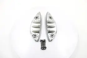 P66240013l0 Genuine Scooter Co. 2016 Buddy 50 Oem Polished Silver Floor Board Foot Rest