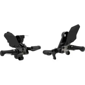As31-s09-b Gilles Tooling Adjustable Rearset - Black For Suzuki