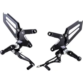 Rct10gt-k02-bs Gilles Tooling Adjustable Rearset Black/silver For 18-24 Kawasaki Z900rs Cafe Rct10gt-k02-bs Gilles Tooling Adjustable Rearset Black/silver For 18-24 Kawasaki Z900rs Cafe