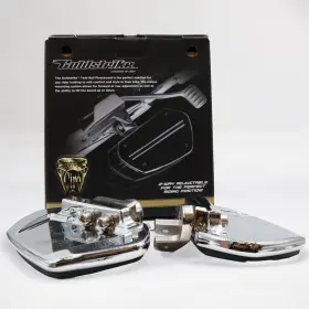 68201 Goldstrike Ciro Twin Rail Floorboards With Driver Adapters For Gold Wing