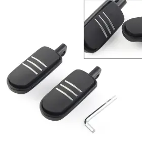 Goodcde 420017731306 Us 2pcs 32mm 1.25 Inch Male Foot Pegs Footrest Pedal For Harley Iron Xl 883 Black