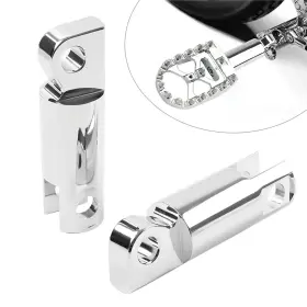 Goodcde 550742601237 Pair Male Mount Foot Peg Extensions For Harley Sportster Softail Dyna Chrome