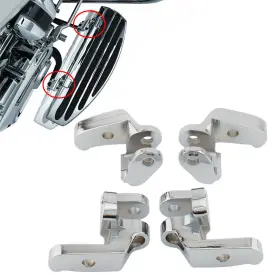 Goodcde 550743808406 Fits Harley Touring Road Glide Flhtk Front Driver Floorboard Relocation Brackets