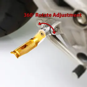 Fpfg25m40simfpxxxgsuspn116 Gstar Mfp 1.5 Inch Lowering Gold Front Foot Pegs Fit Ducati Monster 797 17 18 19 20