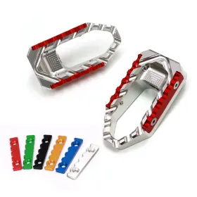 Fpfg47sitoursithxxxgsuspn403 Gstar Trc Red Wide Front Foot Pegs Fit Kawasaki Zh2 20 21 22 23