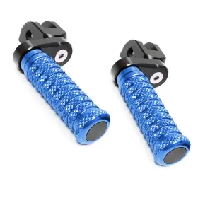 G3fpfg47m25bkpoleus210 Guiderstar68 Blue 1 Inch Extended Rider Foot Pegs Pole For Zx-6r 636 Ninja 13-5 16 17 18 19