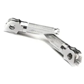G3fpfg77simfpus291 Guiderstar68 Silver Shinobi Front Rider Foot Pegs Pedal For Street Triple 675 / R 15 16 17