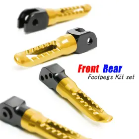 G3fpkitka043bkp03xxxus001 Guidestar68 Gold Bob Passenger Rider Foot Pegs Pedal For Kawasaki Zx-10r Ninja 11-13 14 15