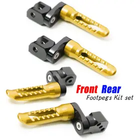 G3fpkitya041m25bkp03xxxus001 Guidestar68 Gold 25mm Adjustable Rear Front Foot Pegs Bob For Yamaha Yzf R25 14 15