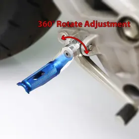 G4usfpfg38m40simfpxxx0172 Guidestaronline31 Mfp 40mm Adjustable Silver Front Foot Pegs For Honda Cbr650f 14 15 16 17 18