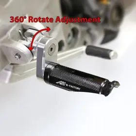 G4usfpfg86m25simfpxxx0316 Guidestaronline31 Mfp 25mm Adjustable Blue Front Foot Pegs For Triumph Street Scrambler 17 18