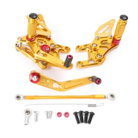 3yfmd012 Gzyf For Honda Cbr1000rr 2017-19 Gold Adjustable Rear Set Rearsets Footpegs Footrest