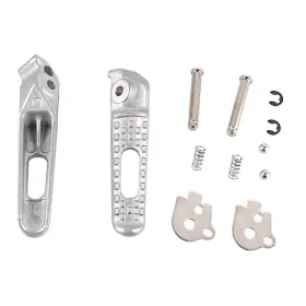 Gzyf 550746910250 2x Rider Rear Foot Pegs Footrests Kit Silver For Honda Cbr600rr 2003-2014 2004