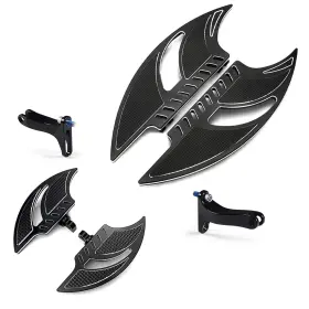 Al-sm-1699-bk Happy-motor Blade Rider Passenger Floorboards For Harley Touring Street Glide/softail Slim