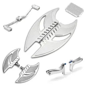 B5-sm-1881-cd Happy-motor Passenger Floorboard Heel Toe Shift Lever Chrome For Harley Road King Glide
