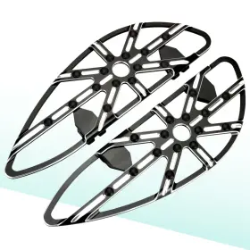 Cy-sm-712-bk Happy-motor Gauge Driver Floorboards For Harley Street Glide/road King/touring