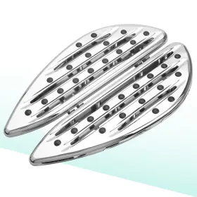 Cy-sm-889a-cd Happy-motor Driver Floorboards Deep Chrome Cnc Cut Fit Harley Softail Dyna Touring Road King