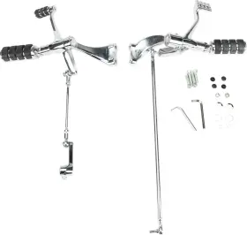 35-0215ck Harddrive Forward Control Kit Xl 04-13 Chr With Rubber Band Pegs -