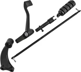 35-0215mbk Harddrive Forward Control Kit Xl 04 13 Blk With Rubber Band Pegs