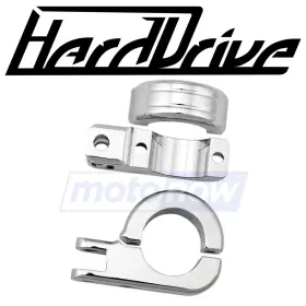 P77-6005 Harddrive Bar End Footpeg Male Mount Clamps - 1-1/2 Inch For Body Nf