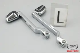 33600003 Harley-davidson 2015 Street Glide Cvo Heel Toe Gear Shifter Lever Peg Set Airflow Chrome