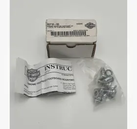 33710-03 Harley-davidson Oem Chrome Footrest Board Mounting Hardware Kit New