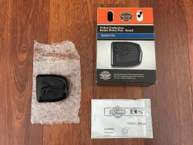 42008-09 Harley Davidson 84-later Fx Softail Black Tribal Brake Pedal Pad New