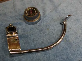 42399-71 Harley-davidson 71 72 Fx Rear Brake Pedal Superglide Chrome Boattail