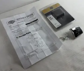 Harley-davidson 42841-03 Genuine Flame Collection Chrome Brake Pedal Pad