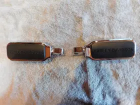 43120-01 Harley-davidson Smooth Chrome Billet Foot Pegs Large