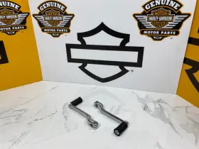 44739 Harley-davidson Oem 86-21 Touring Stock Chrome Softail Shifter Lever And Pegs