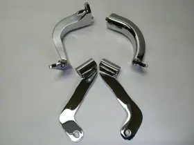 47398-04 Harley-davidson 1996-07 Chrome Rider Footboard Supports Mounts
