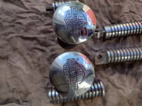 492438 Harley-davidson Ironhead Sportster Chrome O Ring Pegs. Full Set