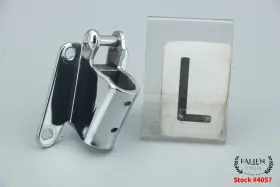 50078-81 Harley-davidson 2004 Road King Side Kick Jiffy Stand Mount Bracket Chrome #4057