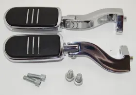 50198-97 Harley Davidson 50211-04 15890 97-20 Touring Streamliner Passenger Foot Pegs Mounts Chrome