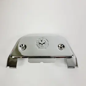 Mt216-115s Harley-davidson 50379-07b Mt216-115s- Skull Chrome Passenger Floorboard Cover For
