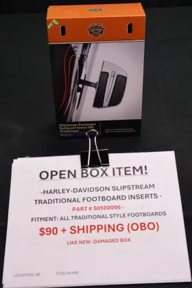 50500096 Harley-davidson Slipstream Traditional Footboard Inserts