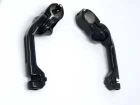 50500167 Harley-davidson Genuine Black Long Angled Adjustable Highway Peg Mounts